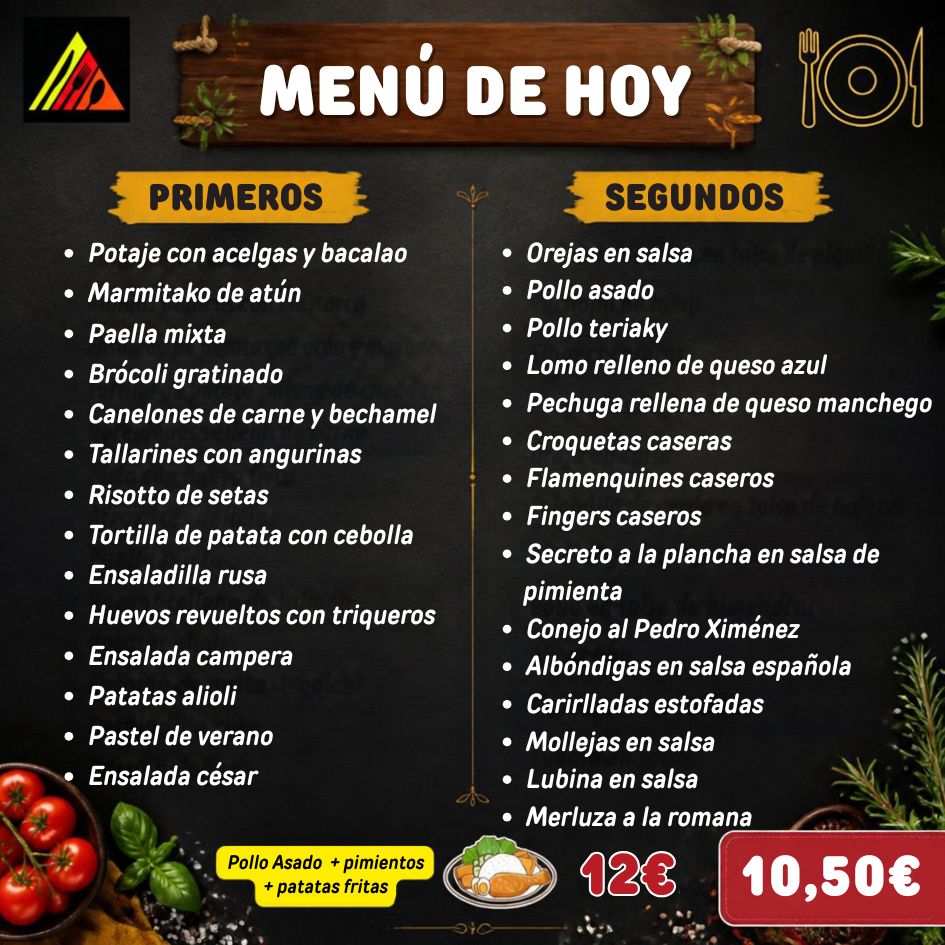 que comemos hoy tarancón-menú de hoy